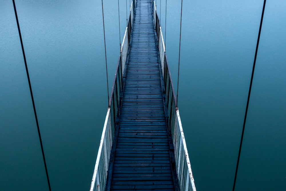 empty bridge over water
