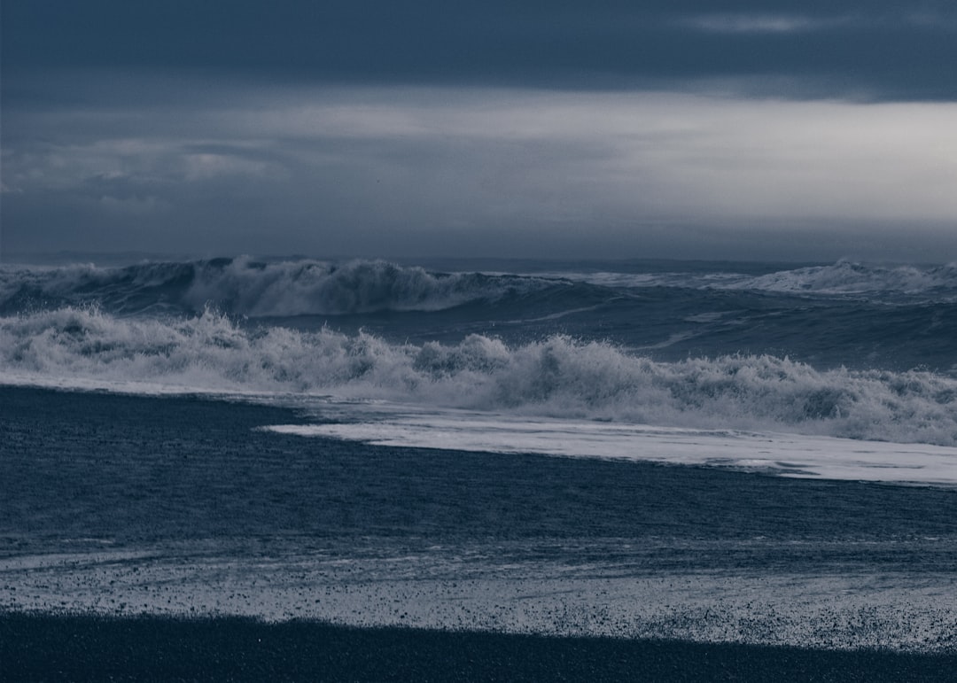 landscape photography of tidal wave,