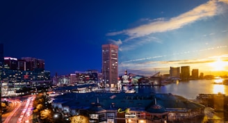city buildings near body of water
