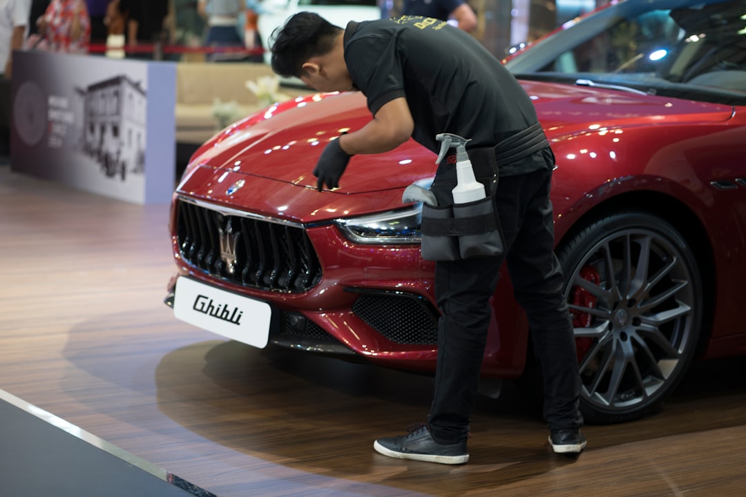 red Maserati Ghibli