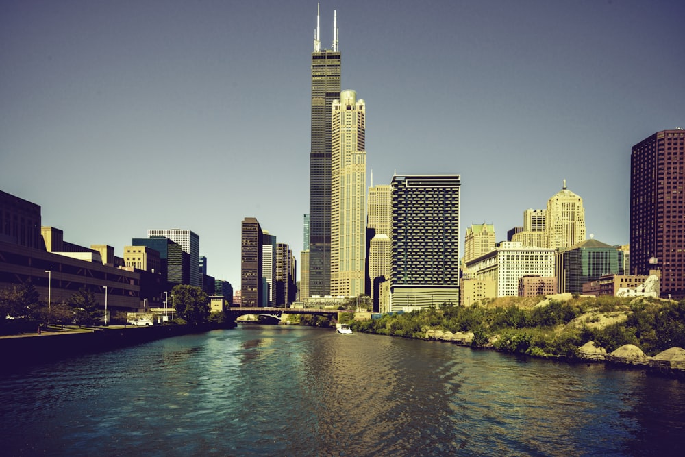 body of water near buildings