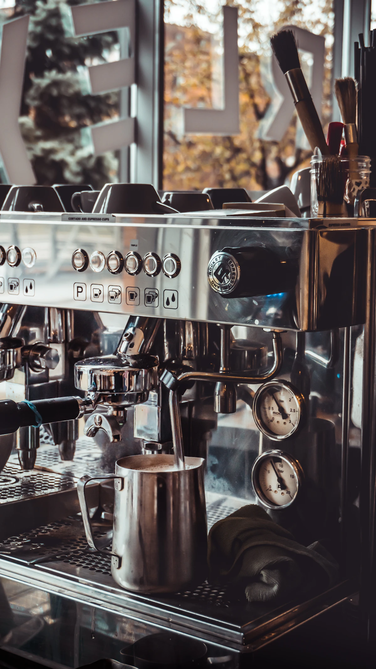 Espresso aparat od nerđajućeg čelika