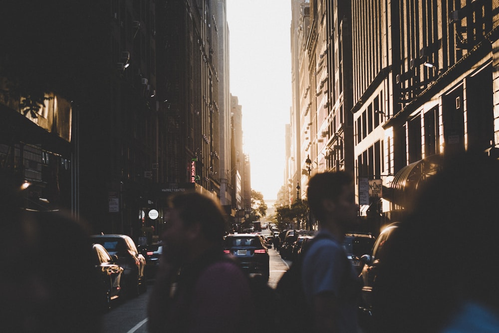 people crossing on pedestrian lane