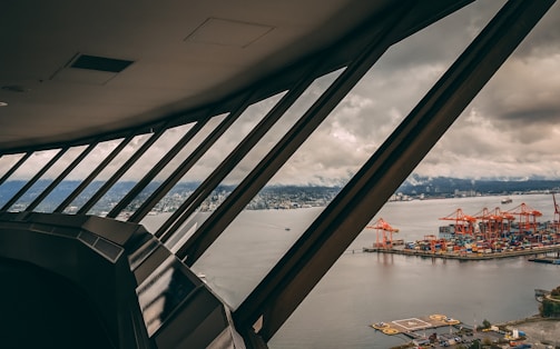 A panoramic view of Busan Port, Korea.