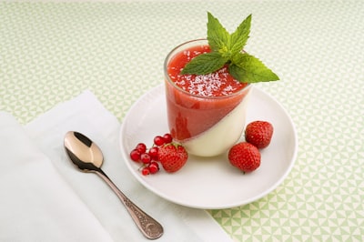 strawberry juice plum pudding teams background