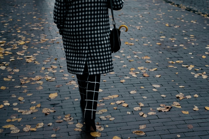 Confident city street walk