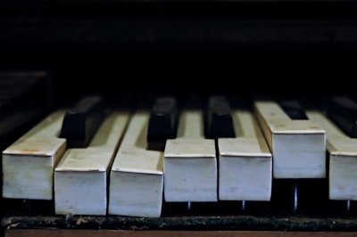 black and white piano keys piano zoom background