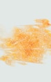 an abstract painting of yellow and white bubbles on a light blue background