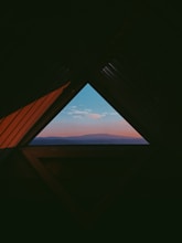 triangular pathway from a building