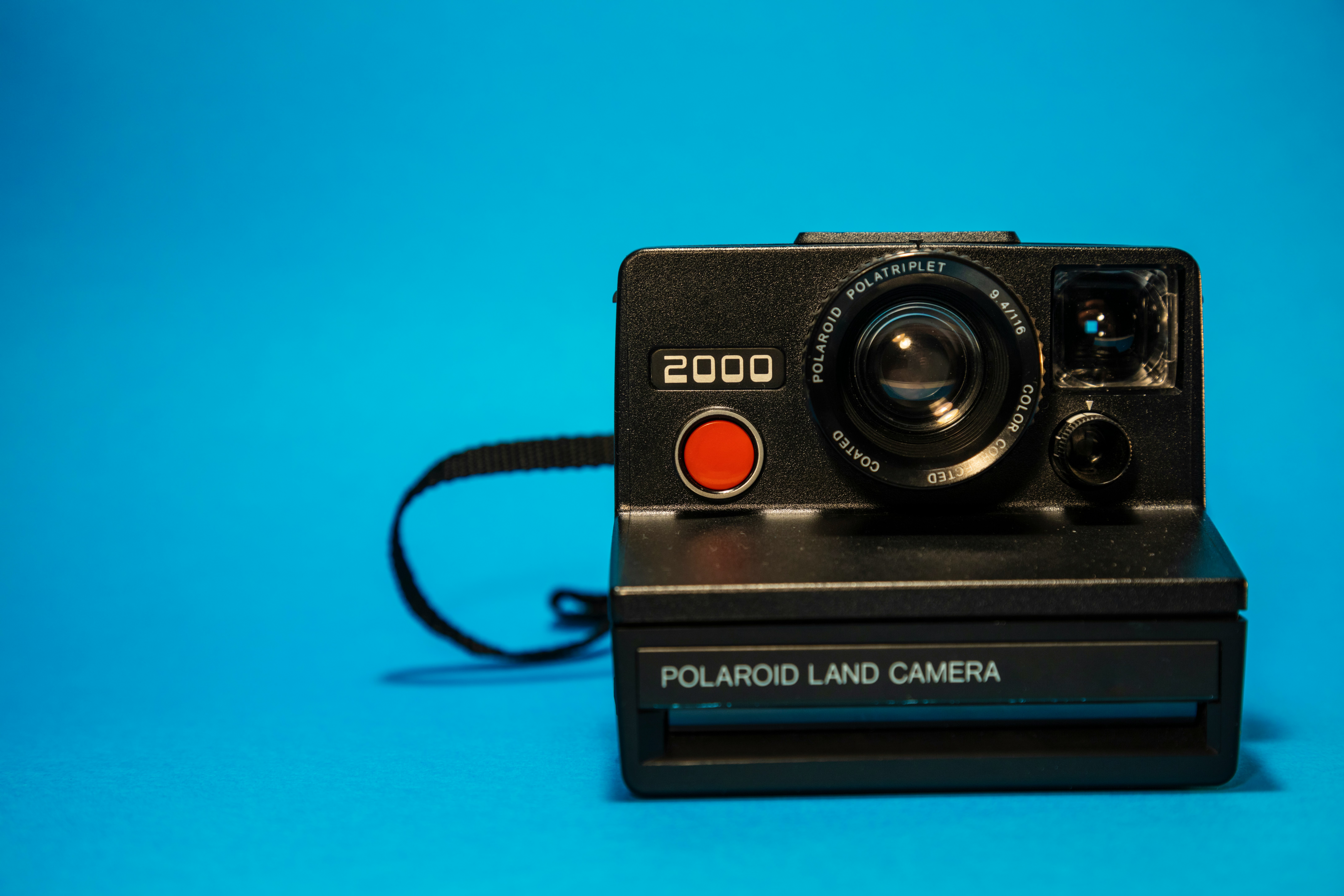 black Polaroid land camera