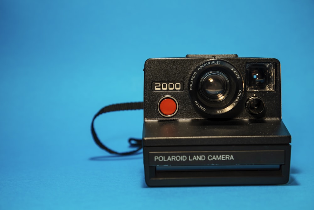 black Polaroid land camera