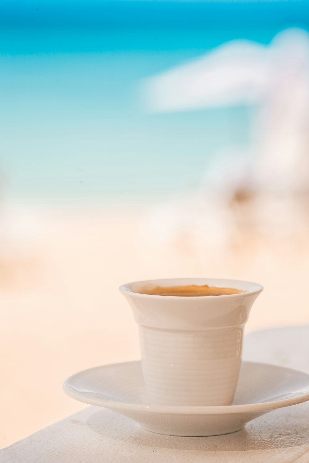 ceramic teacup with saucer