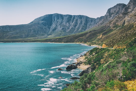 sea and mountain in Kogelberg Nature Reserve South Africa