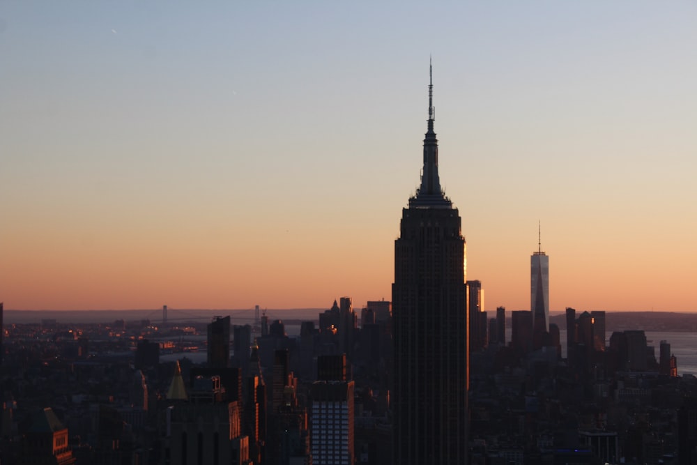 Empire State Building, New York during golden hour