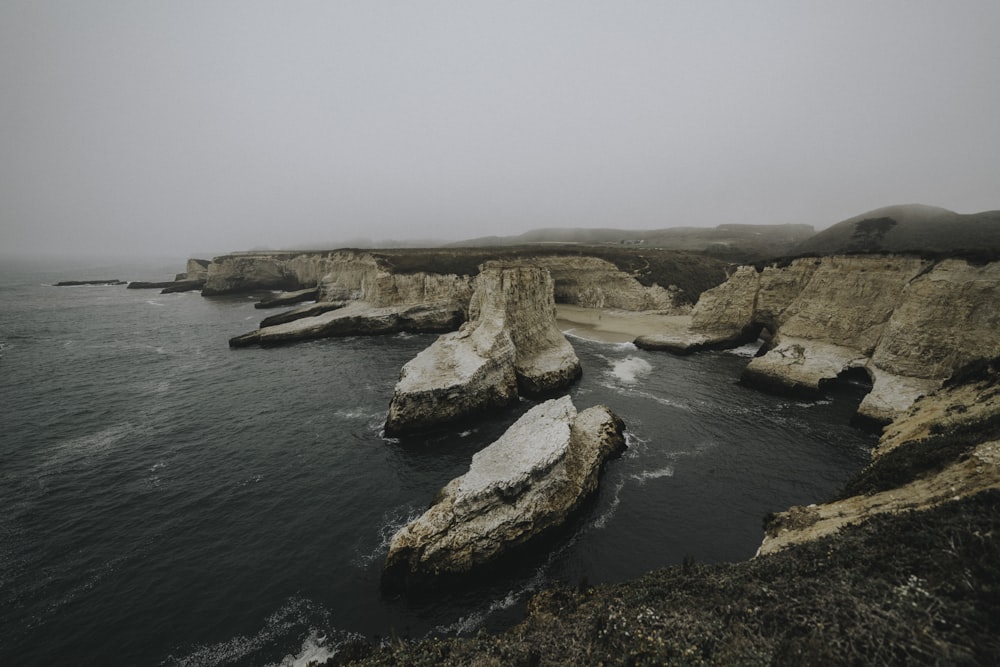 bird's-eye view photography of ocean