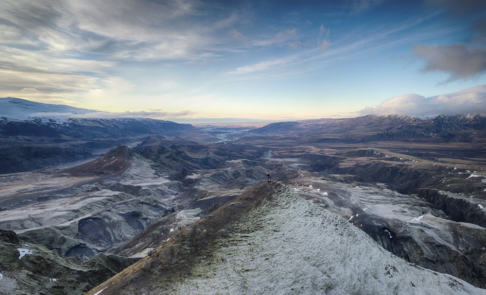 grey mountains under blue sky