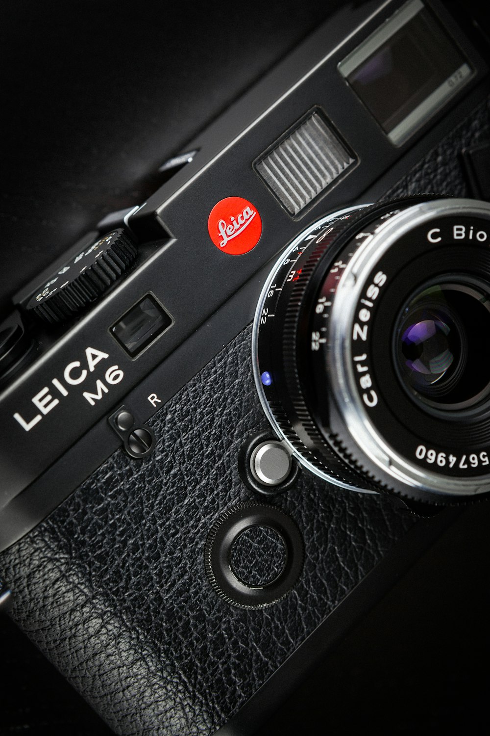 black Leica M6 camera