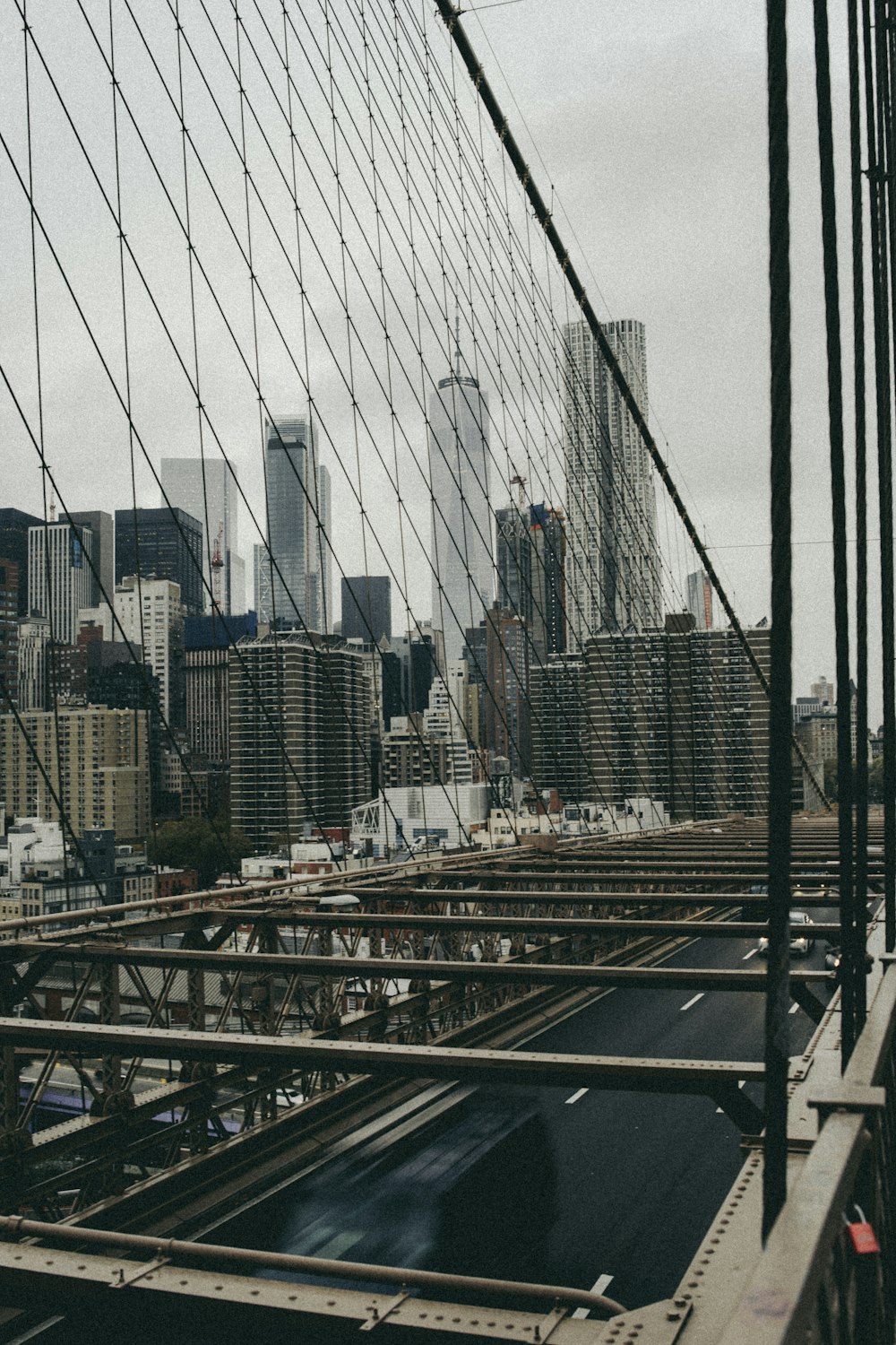 brown metal bridge