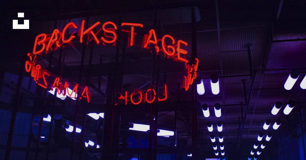 Backsstage Sign Backstage LED signage photo – Free Neon Image on Unsplash