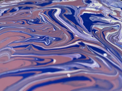 An abstract swirl of electric violet and pearl white hues blending seamlessly in motion.