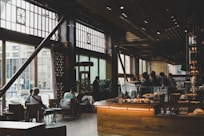 people sitting inside establishment