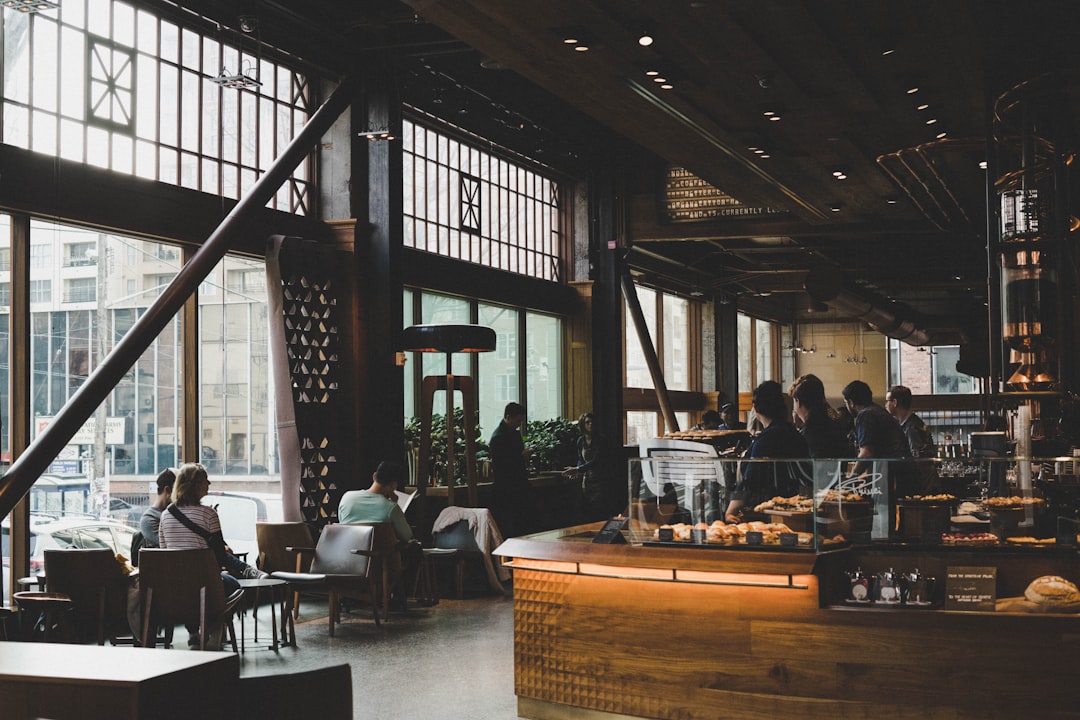 people sitting inside establishment, Afternoon Coffee