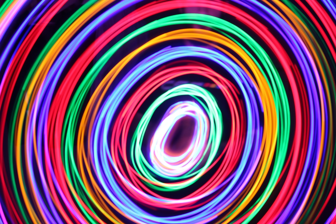 multicolored lights,