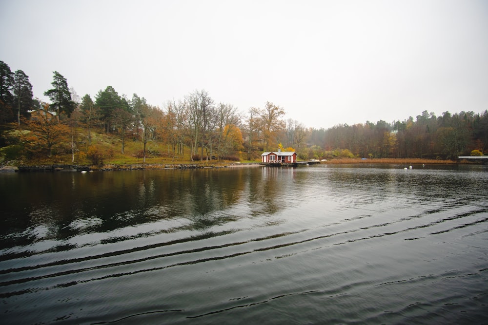 house near lake