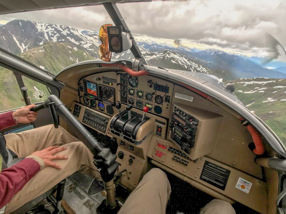 brown vehicle interior