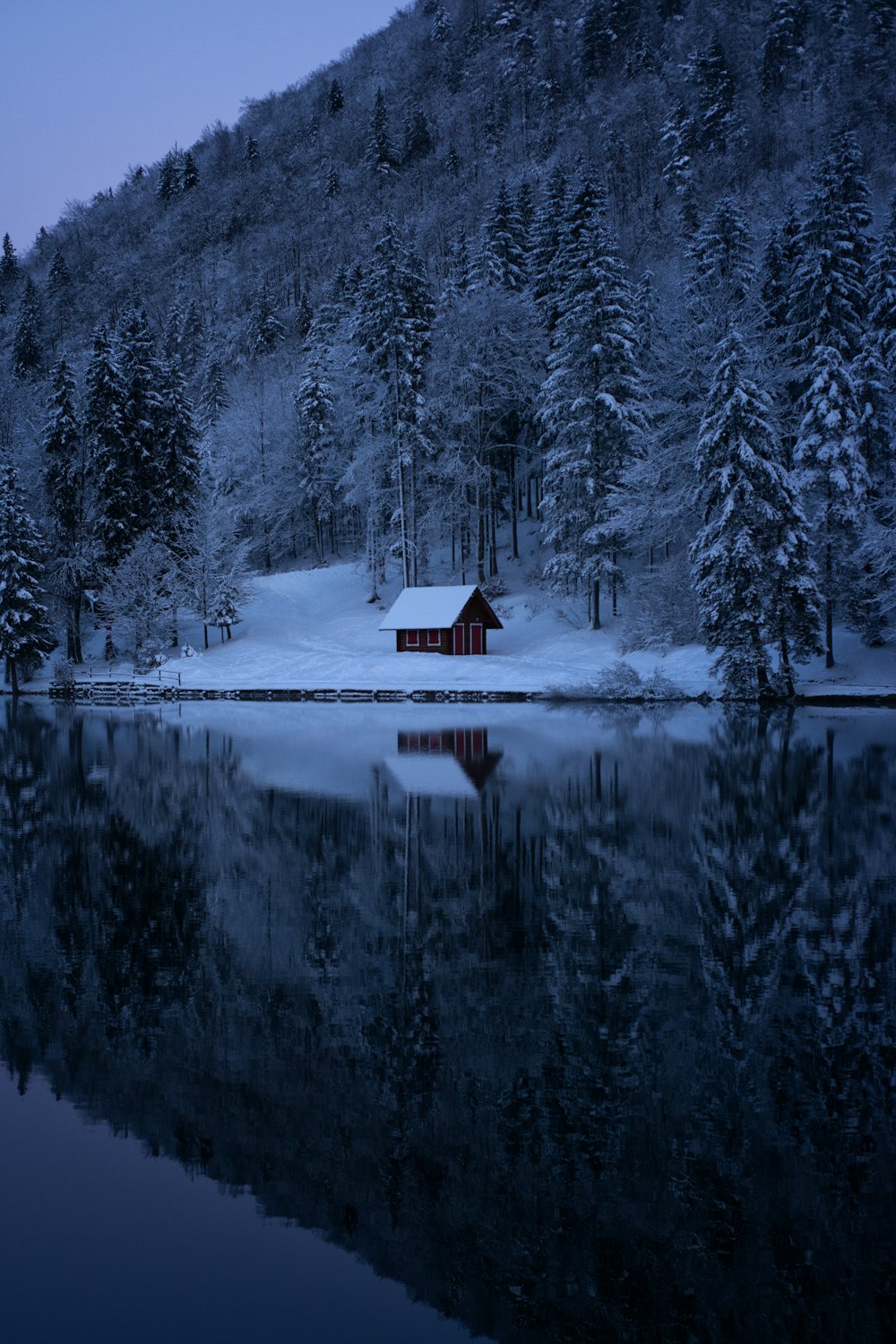 house near body of water