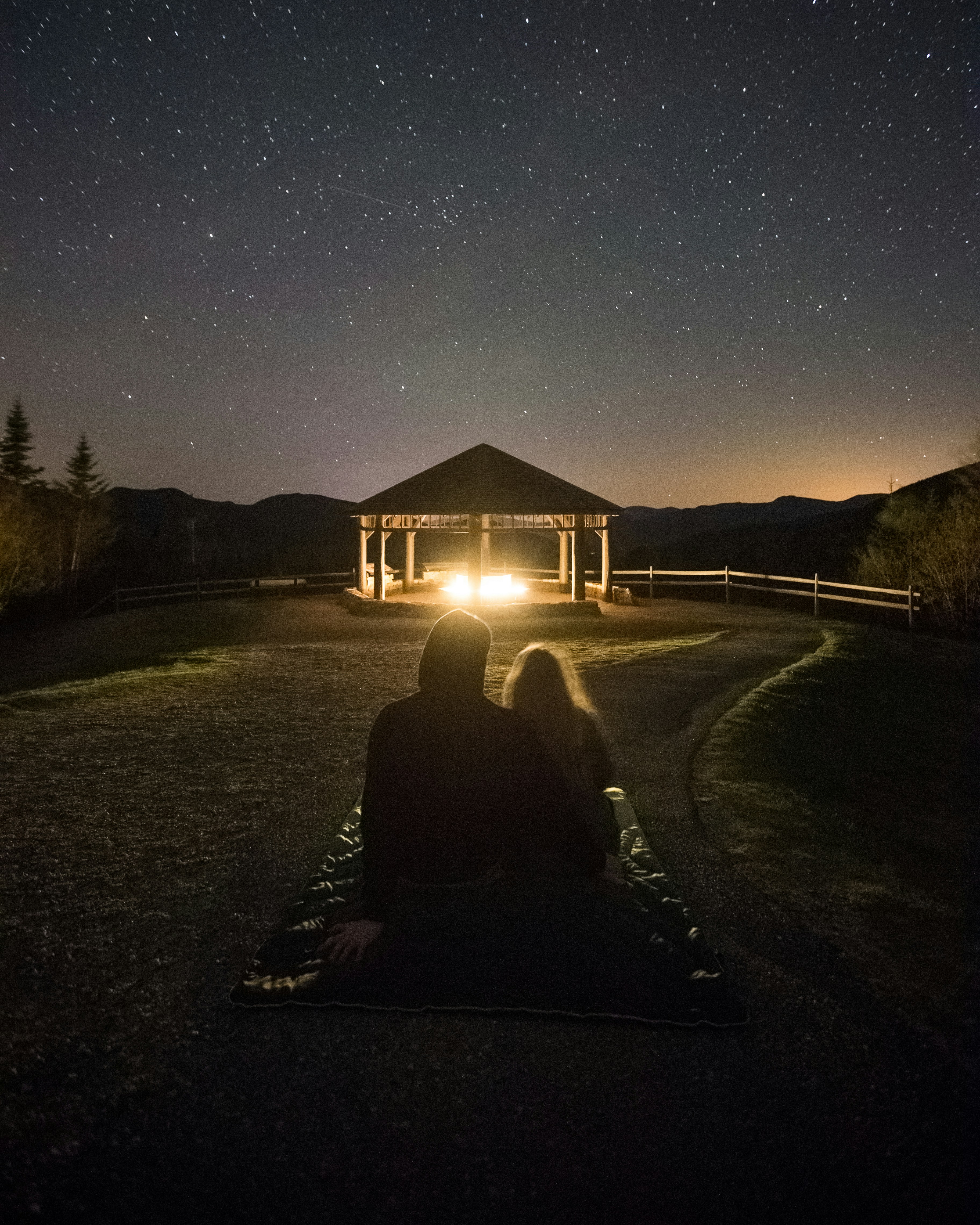 Follow me on Instagram @jevanleith for my latest content!

This is the western facing outlook at the top of the Kanc. We put some fair lights in the gazebo and took some “selfies”! It was a gorgeous night to watch the stars.