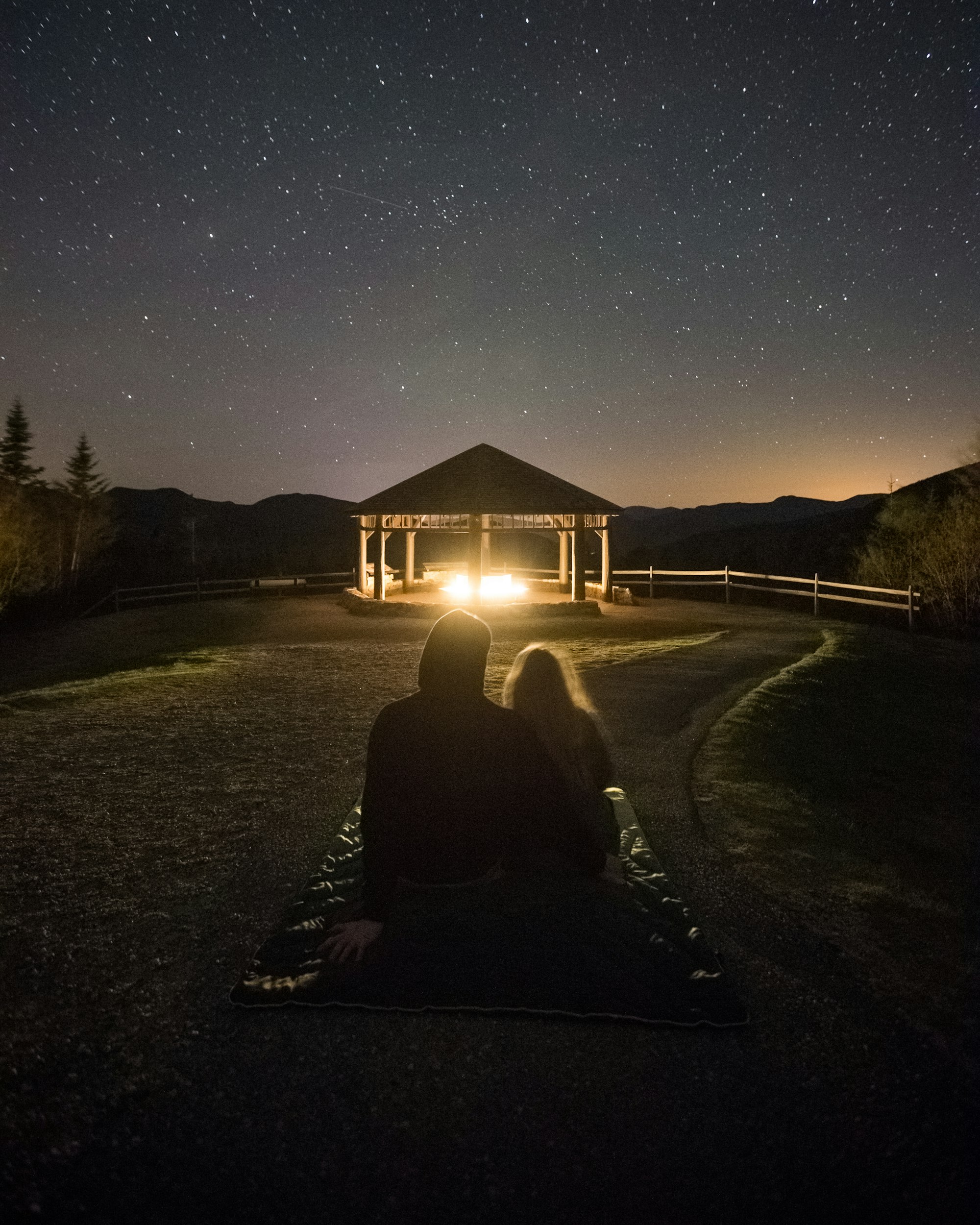 Follow me on Instagram @jevanleith for my latest content!

This is the western facing outlook at the top of the Kanc. We put some fair lights in the gazebo and took some “selfies”! It was a gorgeous night to watch the stars.