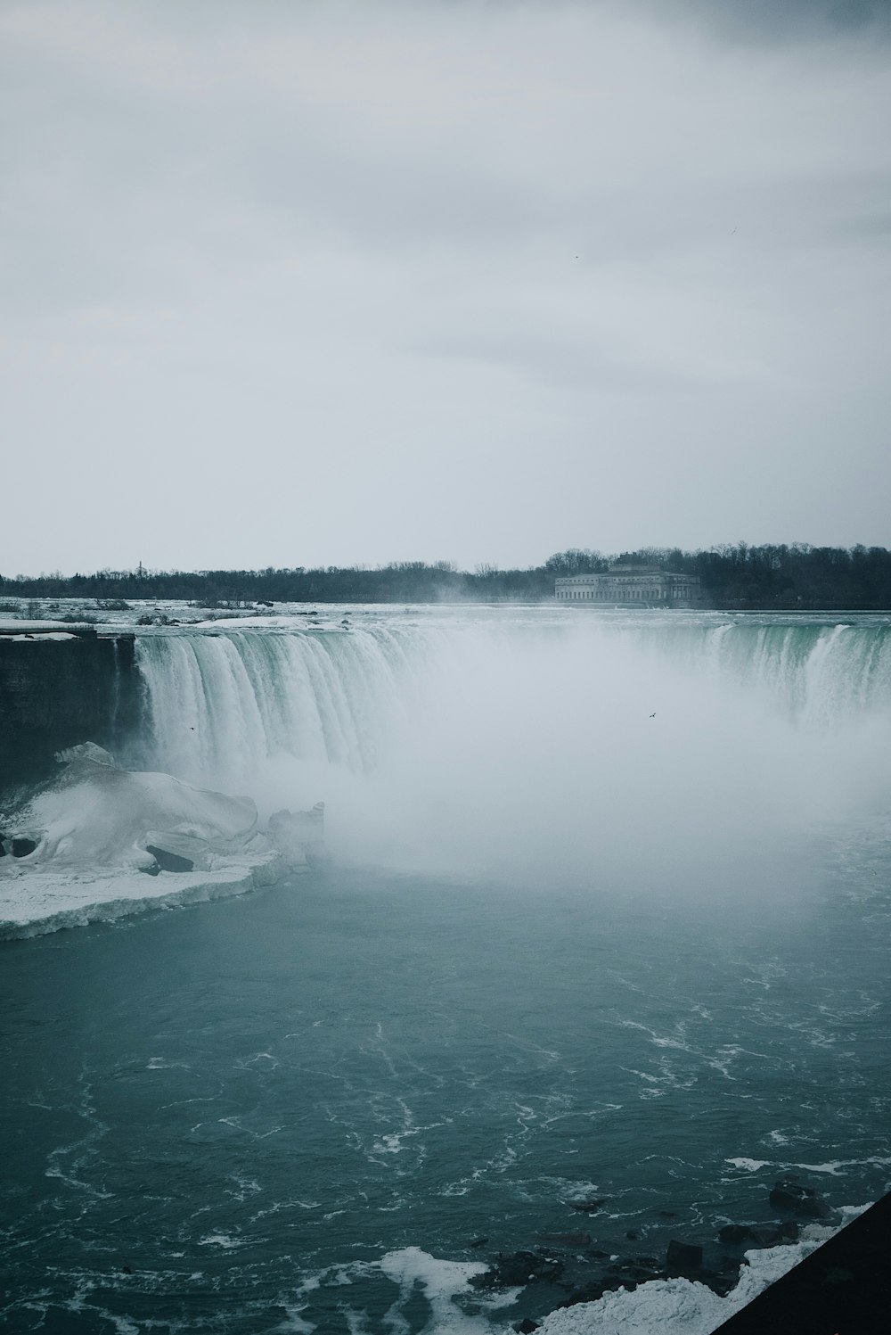 landscape photography of waterfalls