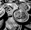 macro photo of round silver-colored coins