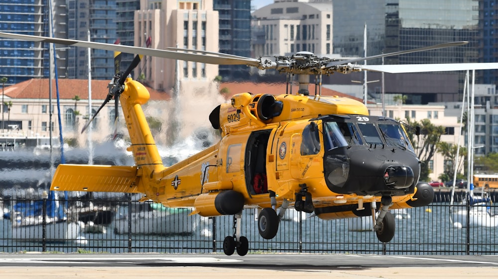 helicopter going to flight during daytime