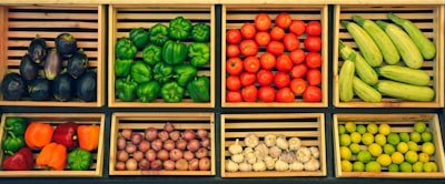 assorted vegetables on brown wooden crate vegetables zoom background