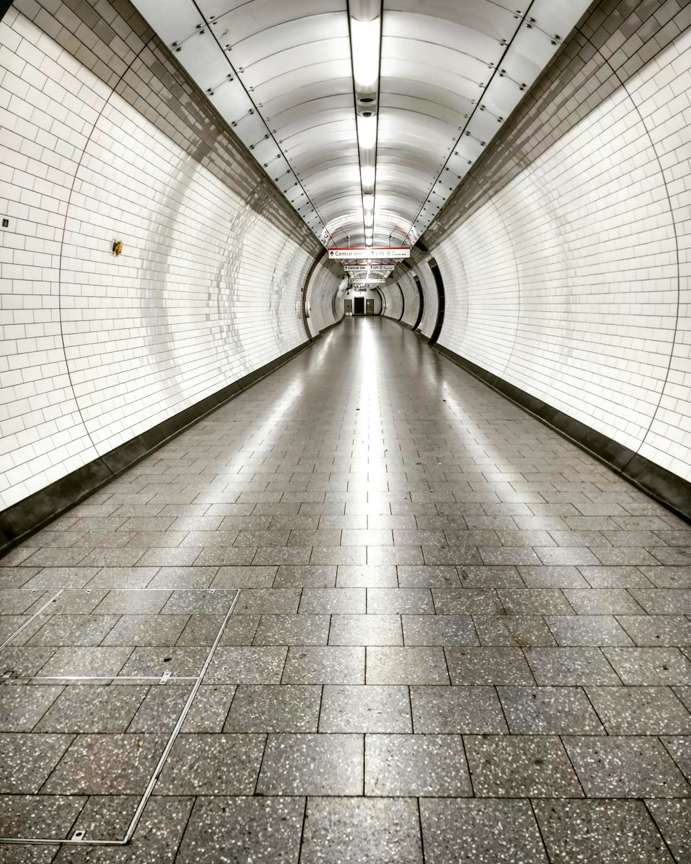 gray tunnel photo