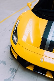 yellow and black car