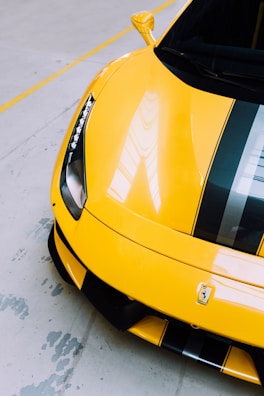 yellow and black car