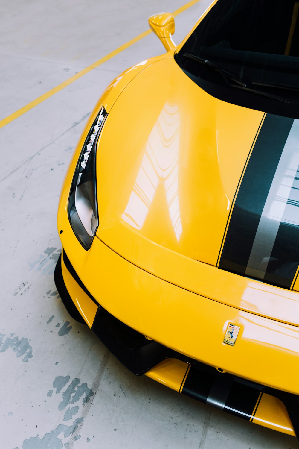 yellow and black car