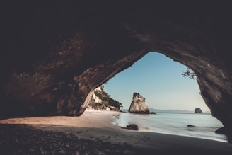 rock formation near water