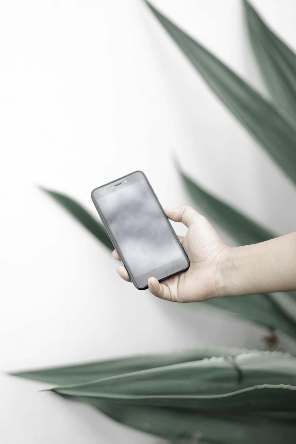 person holding black mobile phone