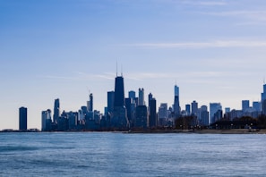 A vibrant city skyline showcasing various properties.