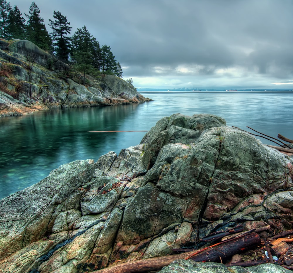 rocks near ocean