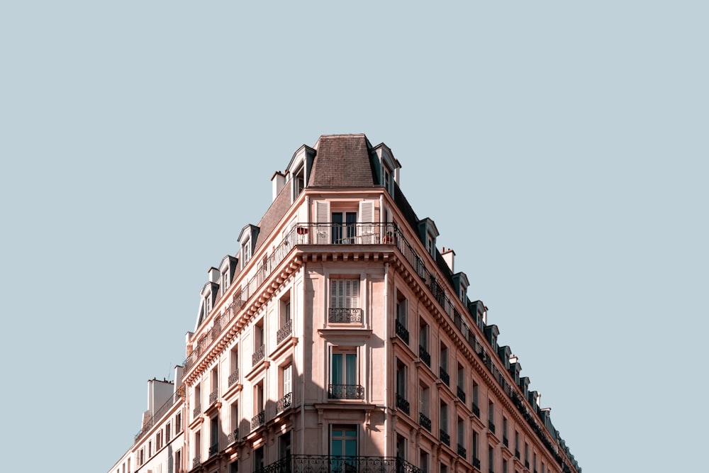 low-angle photograph concrete structure