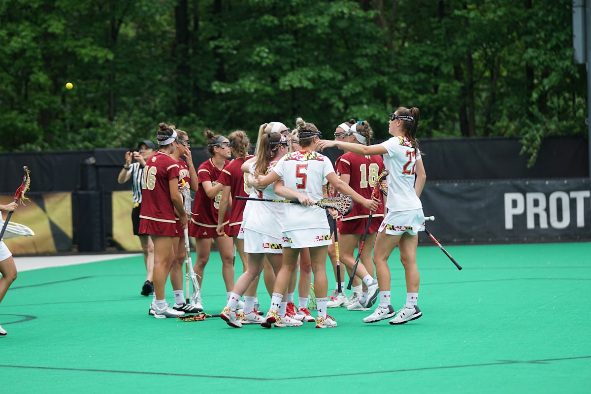 Women's sports team on a field