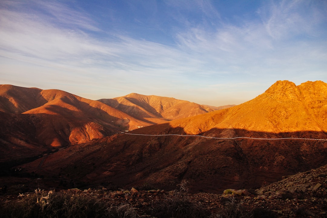 landscape photograph of mountain ranges