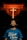 A man gazes upwards, standing below a prominently lit neon cross in a dimly lit environment. He wears a blue shirt with a spiritual quote printed on it.