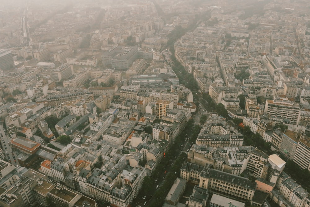 aerial view of buildings