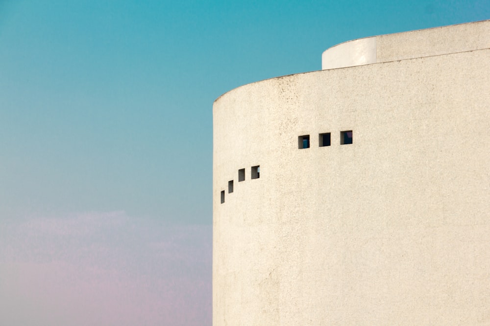 white concrete building